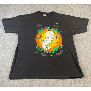Tultex Casper The Friendly Ghost Get Spooked This Halloween T Shirt Mens XL